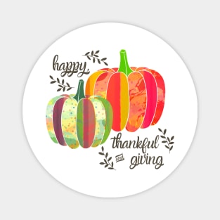 Happy thankful giving Magnet